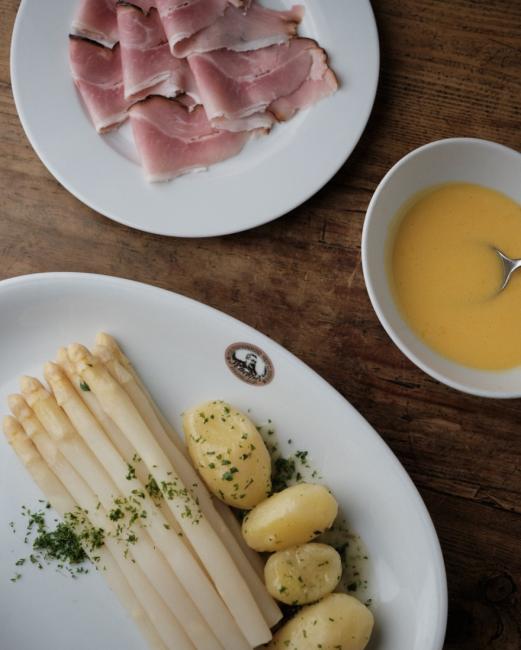 Spargel Essen im Restaurant Kulturbrauerei Heidelberg