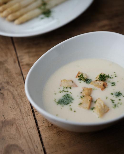 Spargel Essen im Restaurant Kulturbrauerei Heidelberg