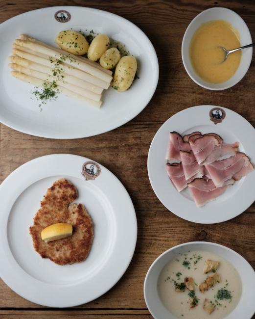 Spargel Essen im Restaurant Kulturbrauerei Heidelberg